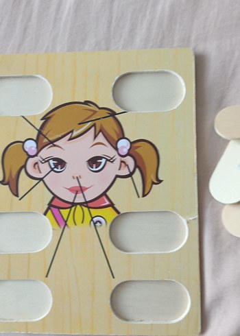 Renkli Yüz Parçaları Eğitim Oyuncağı - Görsel 5