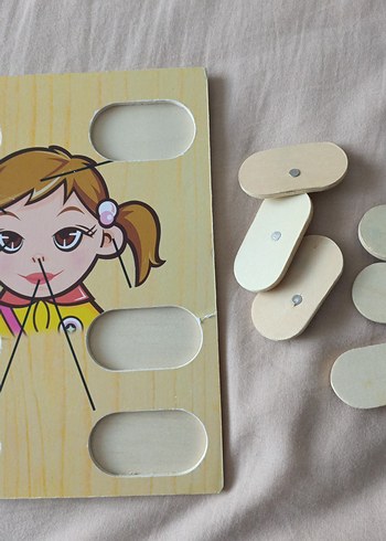 Renkli Yüz Parçaları Eğitim Oyuncağı - Görsel 6