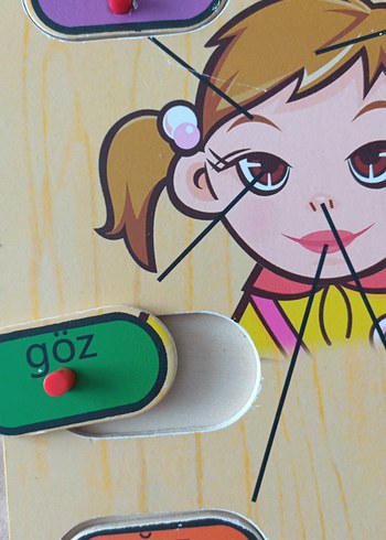 Renkli Yüz Parçaları Eğitim Oyuncağı - Görsel 3