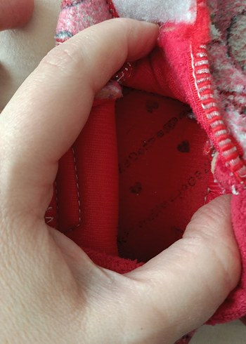 Kız Çocuk Pembe Nakışlı Sıcak Ev Terliği - Görsel 5