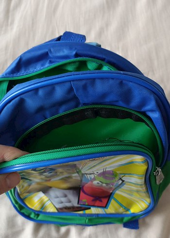 Çocuk Renkli SüngerBob anaokul  Çantası - Görsel 6