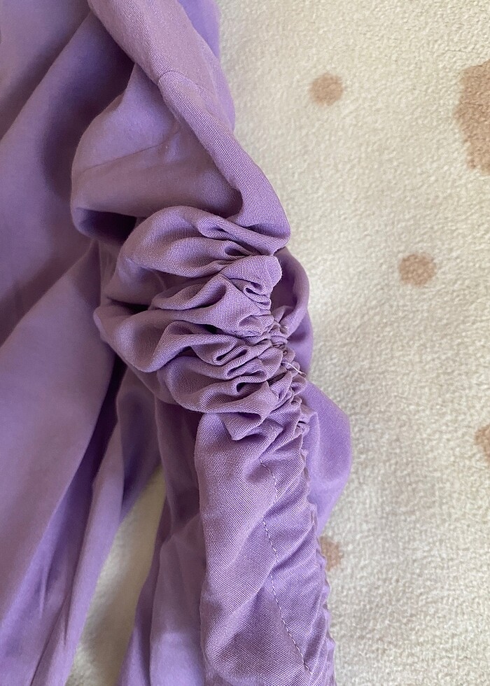 MOR KOLLARI BÜZGÜLÜ GÖMLEK - Görsel 4