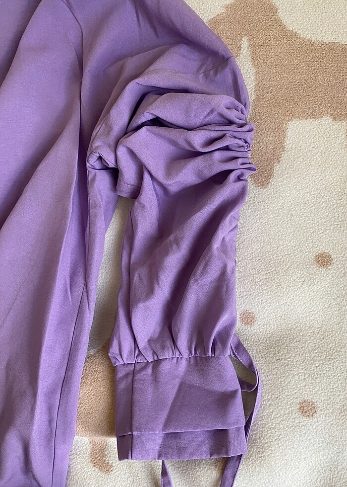 MOR KOLLARI BÜZGÜLÜ GÖMLEK - Görsel 5