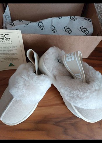 Bej Süet Kürklü Kadın Terlik - Görsel 10