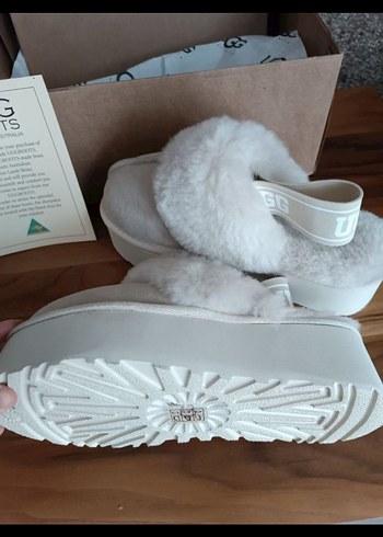 Bej Süet Kürklü Kadın Terlik - Görsel 9