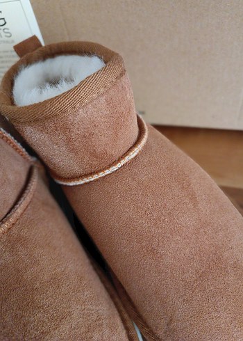Bej Süet Kürklü Kadın Terlik - Görsel 13