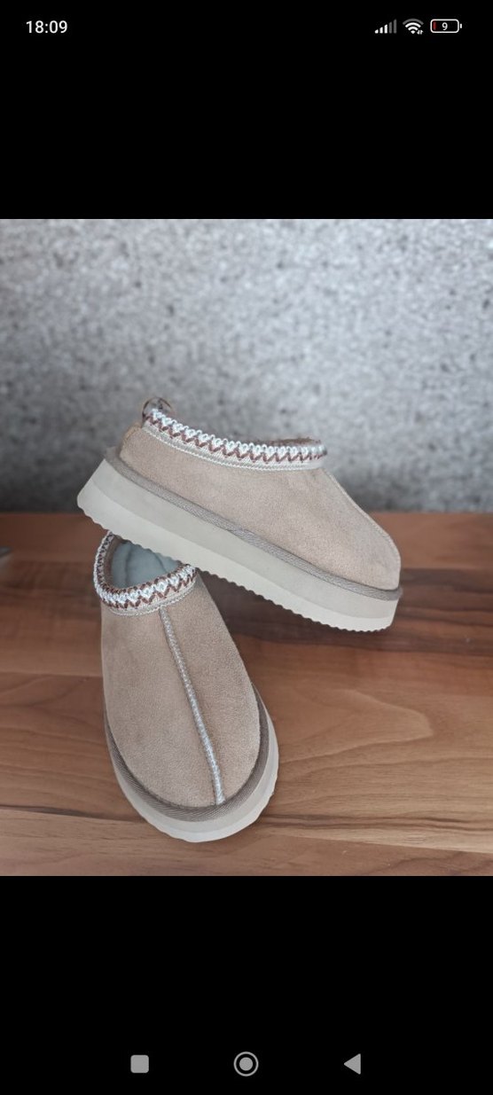 Bej Süet Kürklü Kadın Terlik - Görsel 4