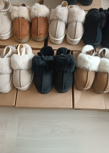 Hakiki Deri Kadın Bot Ayakkabı Terlik - Görsel 3