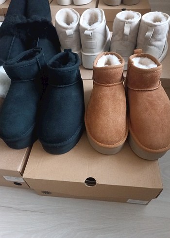 Hakiki Deri Kadın Bot Ayakkabı Terlik - Görsel 14