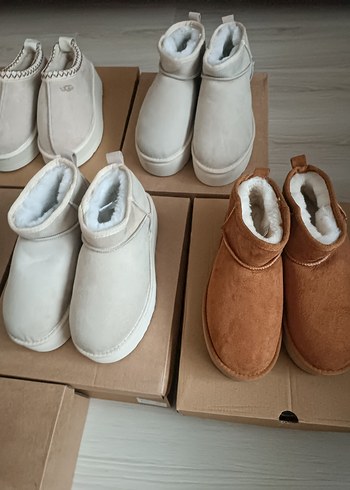 Hakiki Deri Kadın Bot Ayakkabı Terlik - Görsel 12