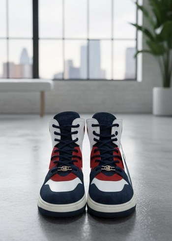 Bağcıklı Çok Renkli Kadın Sneaker - Görsel 4