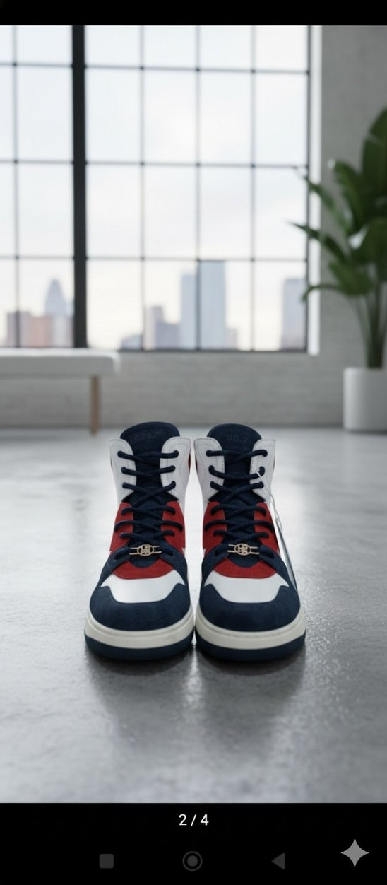 Bağcıklı Çok Renkli Kadın Sneaker - Görsel 4