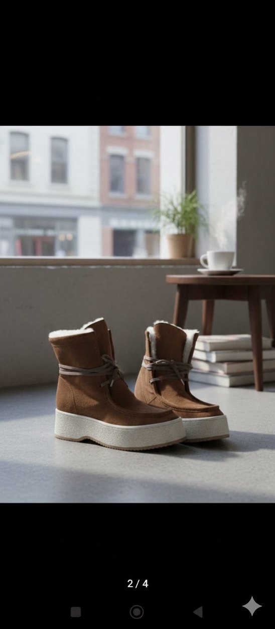 Kürklü Dolgu Topuk Botlar - Görsel 3