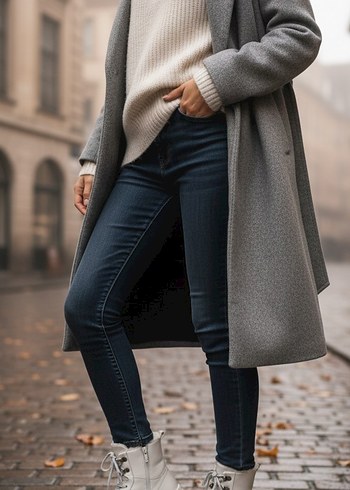 Beyaz Tüylü Platform Topuklu Kadın Bot - Görsel 9