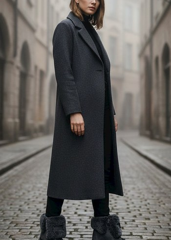 Kürklü Kahverengi Süet Platform Bot - Görsel 5