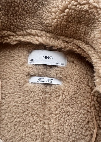 Sokak Stili Bej Kürklü Kadın Ceket - Görsel 4