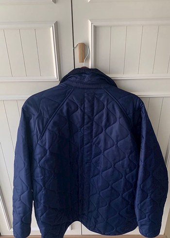 Düğmeli Lacivert Midi Kadın Ceket - Görsel 3