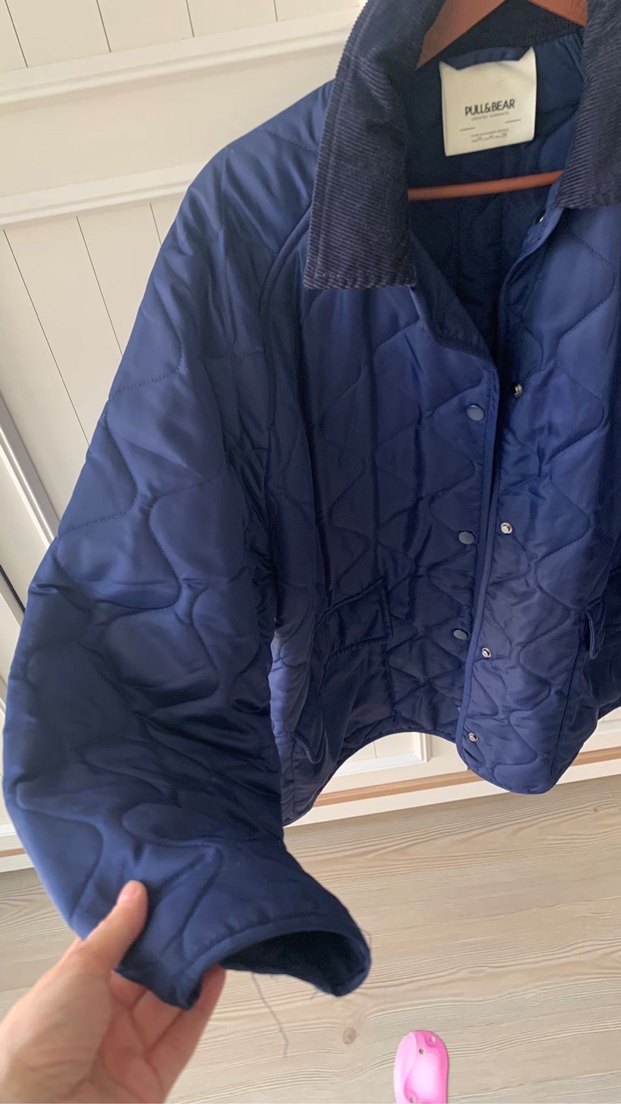 Düğmeli Lacivert Midi Kadın Ceket - Görsel 2