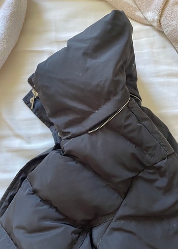 Fermuarlı Siyah Yüksek Yakalı Kadın Mont - Görsel 7