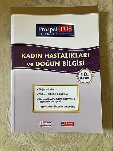Kadın hastalıkları ve doğum konu kitabı