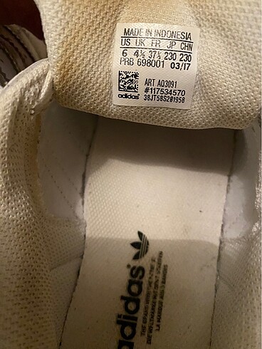 37 Beden beyaz Renk Adidas