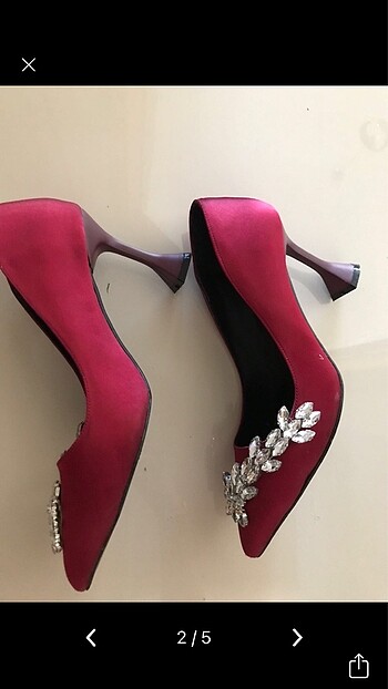 Nine West Topuklu saten ayakkabı