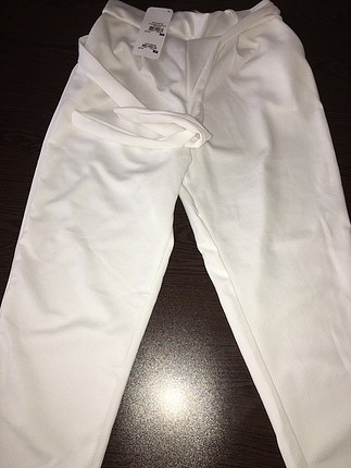 Diğer Sateen Beyaz Pantolon