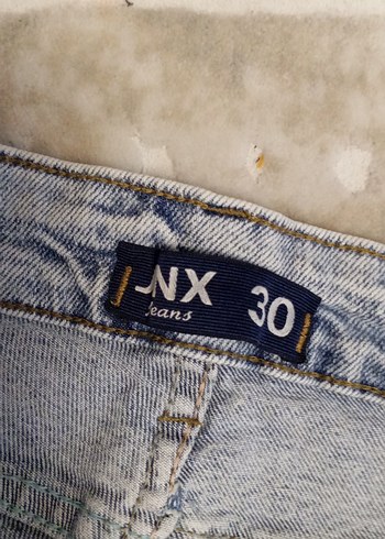 kar yıkama Mavi Salaş Kadın  Kot Pantolon - Görsel 3