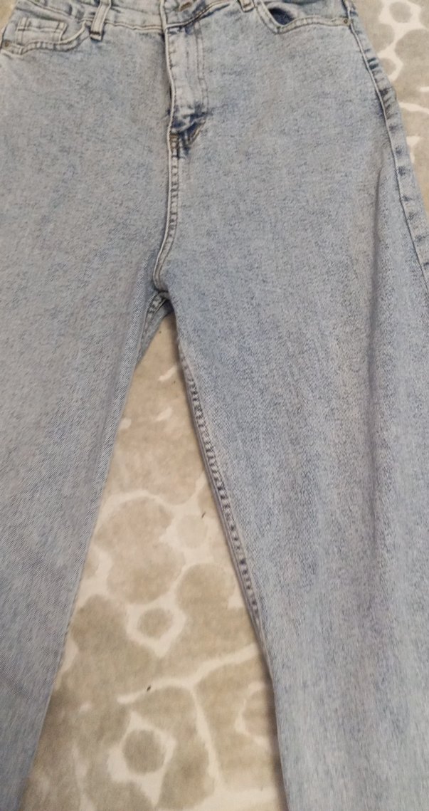 kar yıkama Mavi Salaş Kadın  Kot Pantolon - Görsel 2