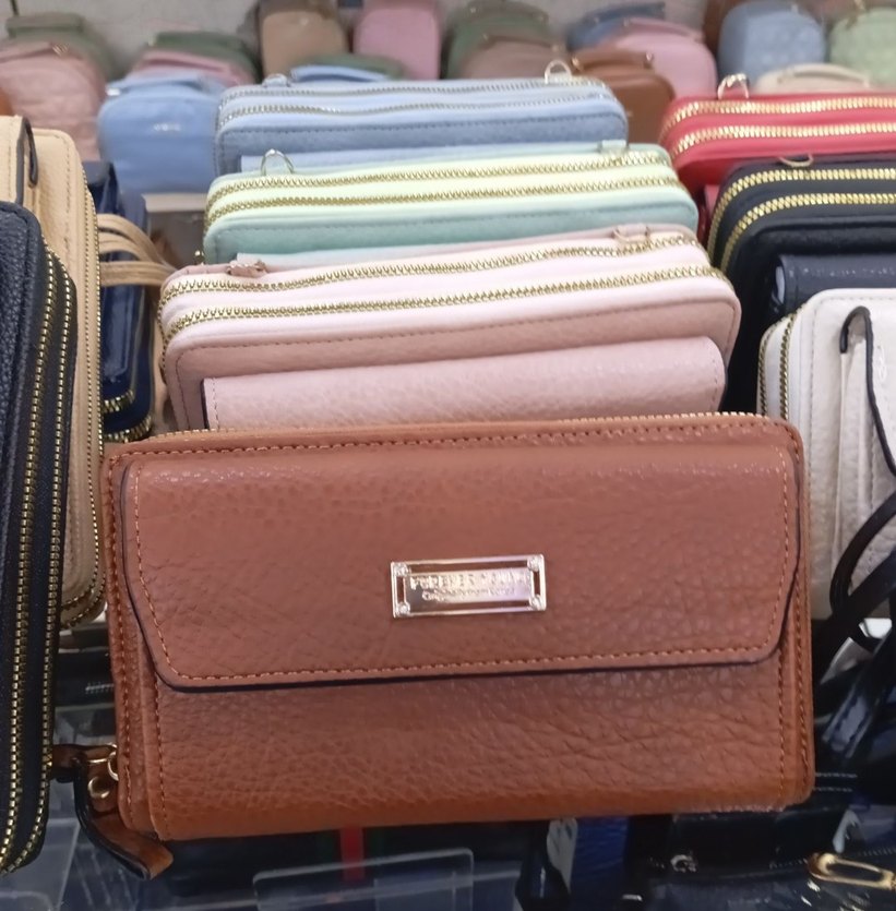 Kadın Pembe Deri Modern Klasik Çapraz Çanta - Görsel 2