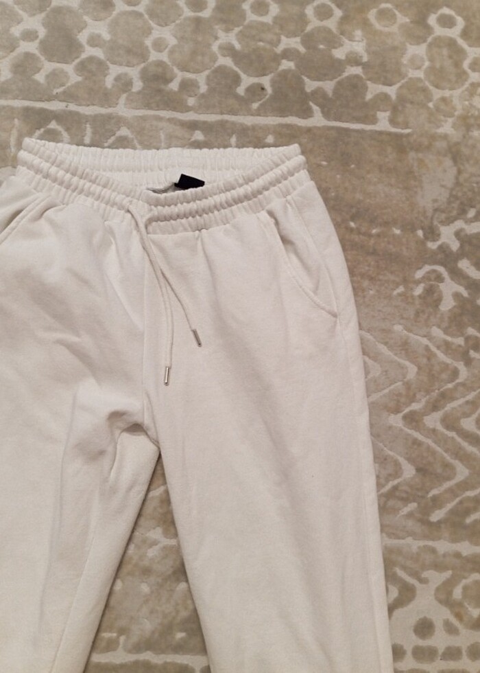 Defacto beyaz eşofman altı - Görsel 2