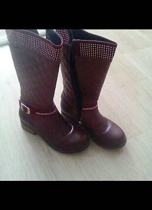 33numara bordo kiz cocuk cizme 
