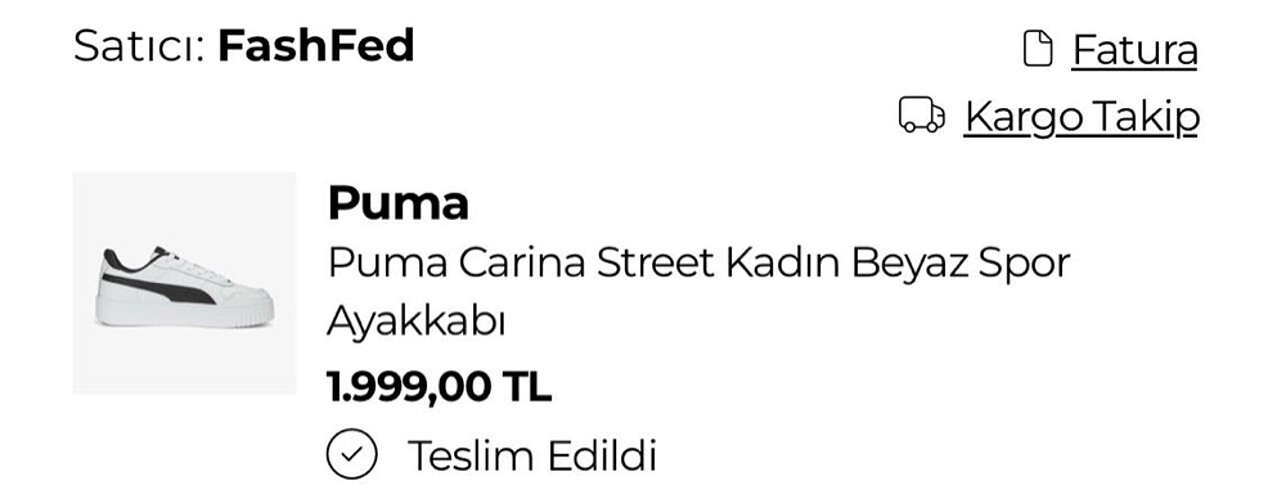 37 Beden beyaz Renk Puma carina