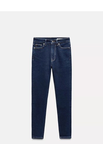 Zara Zw Collection Yuksek Bel Denim Jean