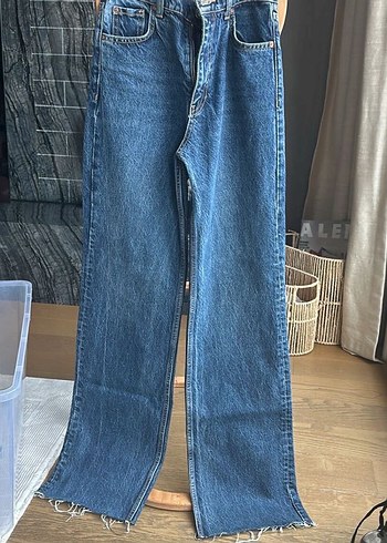 Zara Genis Paca Yuksek Bel Jean