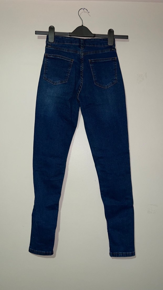 Lacivert Kadın Skinny Denim Pantolon - Görsel 2