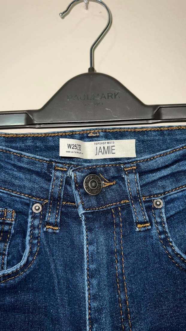 Lacivert Kadın Skinny Denim Pantolon - Görsel 3