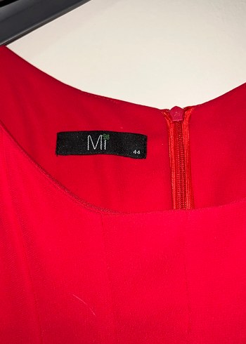 Kırmızı Pilili Midi Kadın Elbise - Görsel 3