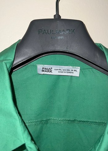 Düğmeli Yeşil Saten Kadın Gömlek - Görsel 2