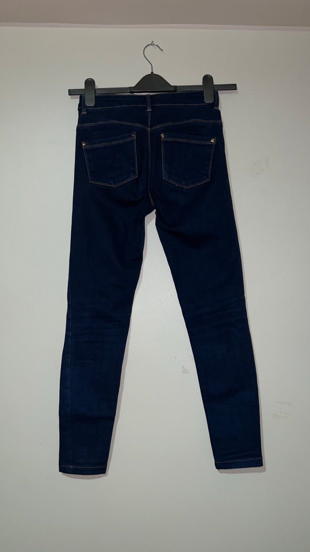 Kadın Lacivert Denim Skinny Jean - Görsel 2