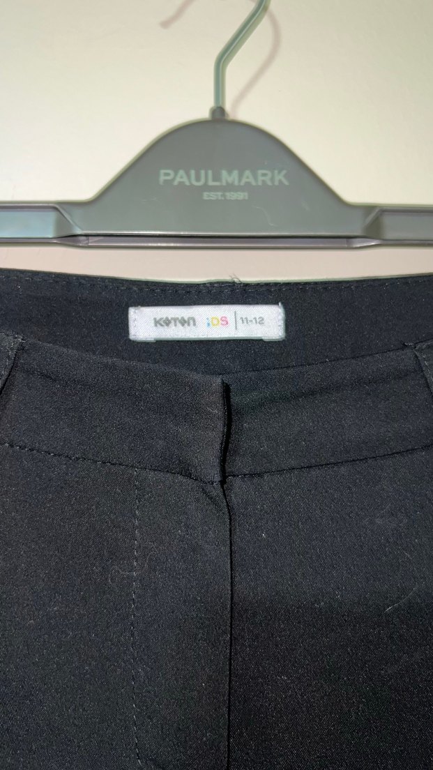 Siyah Midi Kadın Denim Pantolon - Görsel 3