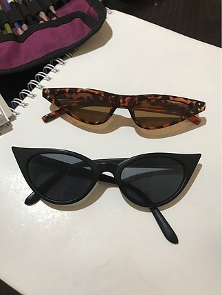 cat eye vintage gözlük leopar