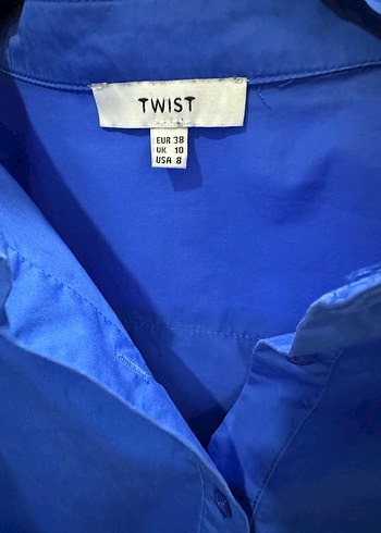 m Beden mavi Renk Twist mavi gömlek