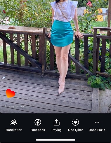 Saten mini etek