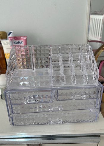 Ikea Şeffaf Makyaj Organizer Kutusu