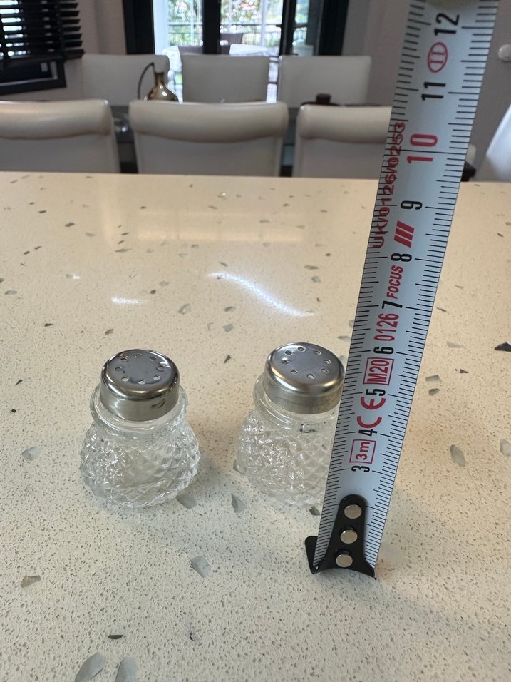 Gri Kapaklı Cam Tuzluk ve Biberlik Seti - Görsel 3