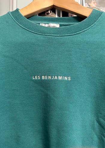 Les Benjamins Yeşil Kadın Salaş Sweatshirt - Görsel 3