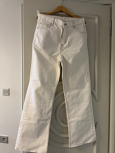 Beyaz kot pantalon 40 42beden