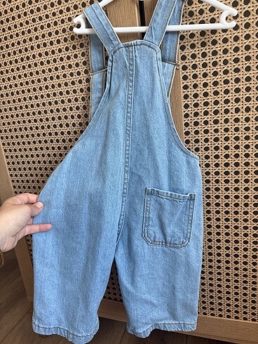 4 Yaş Beden mavi Renk Unisex salopet
