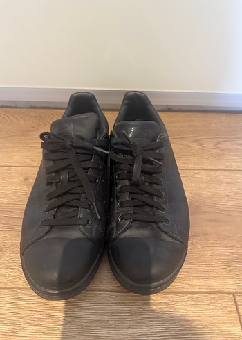 Adidas Siyah Deri Sneaker